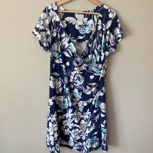 Soft Surroundings Floral Wrap Dress Large